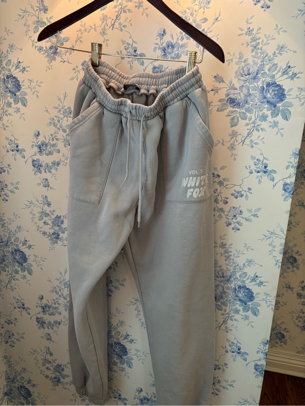 White Fox Grey Sweatpants